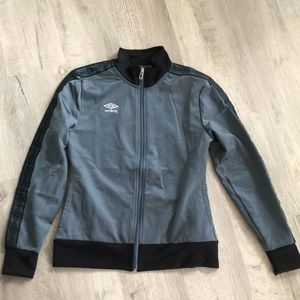 Gray umbro zip-up jacket